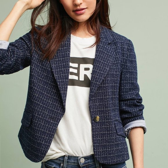 Cartonnier Jackets & Blazers - Anthropologie Cartonnier Michel Knit Blazer